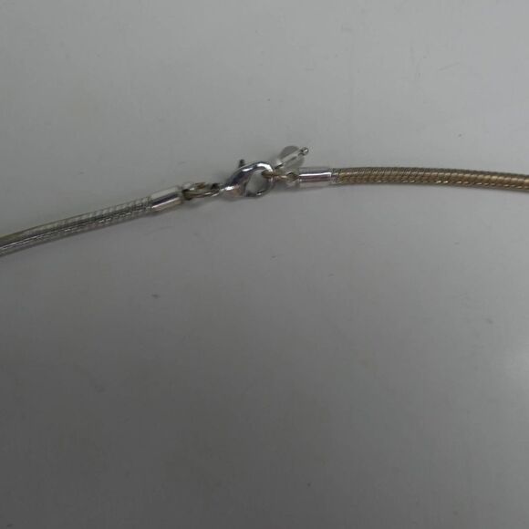 Long Modern Nested Black Oval Pendant Open Round Chain Necklace Enamel 36" - Picture 4 of 8